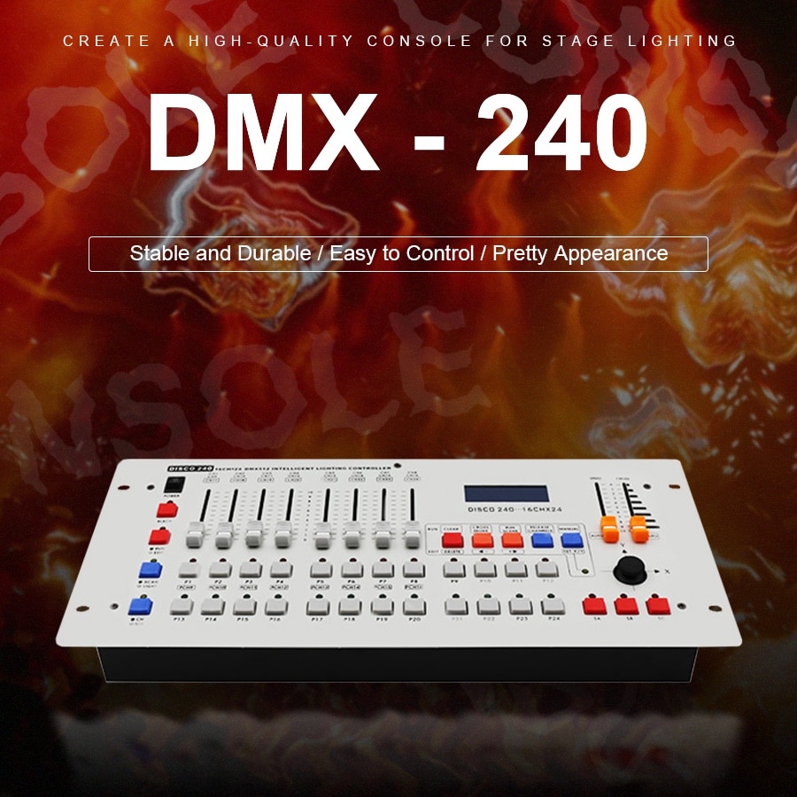 ภาพหน้าปกสินค้าบอร์ดควบคุมไฟพาร์ DMX240 Controller พร้อมส่งGไวจากกทม.