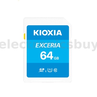 Kioxia การ์ดหน่วยความจํา SD 128G 64G 32G SDXC UHS-I U1 Class10 ความเร็วสูง สําหรับกล้อง SLR 32GB