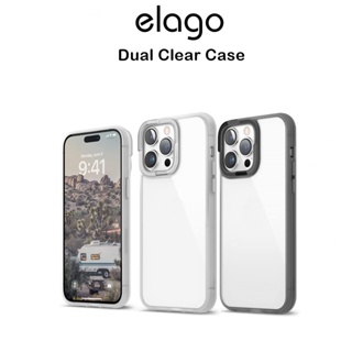 Elago Dual Clear Case เคสใสกันกระแทกเกรดพรีเมี่ยมจากอเมริกา เคสสำหรับ iPhone14Pro/14Promax(ของแท้100%)