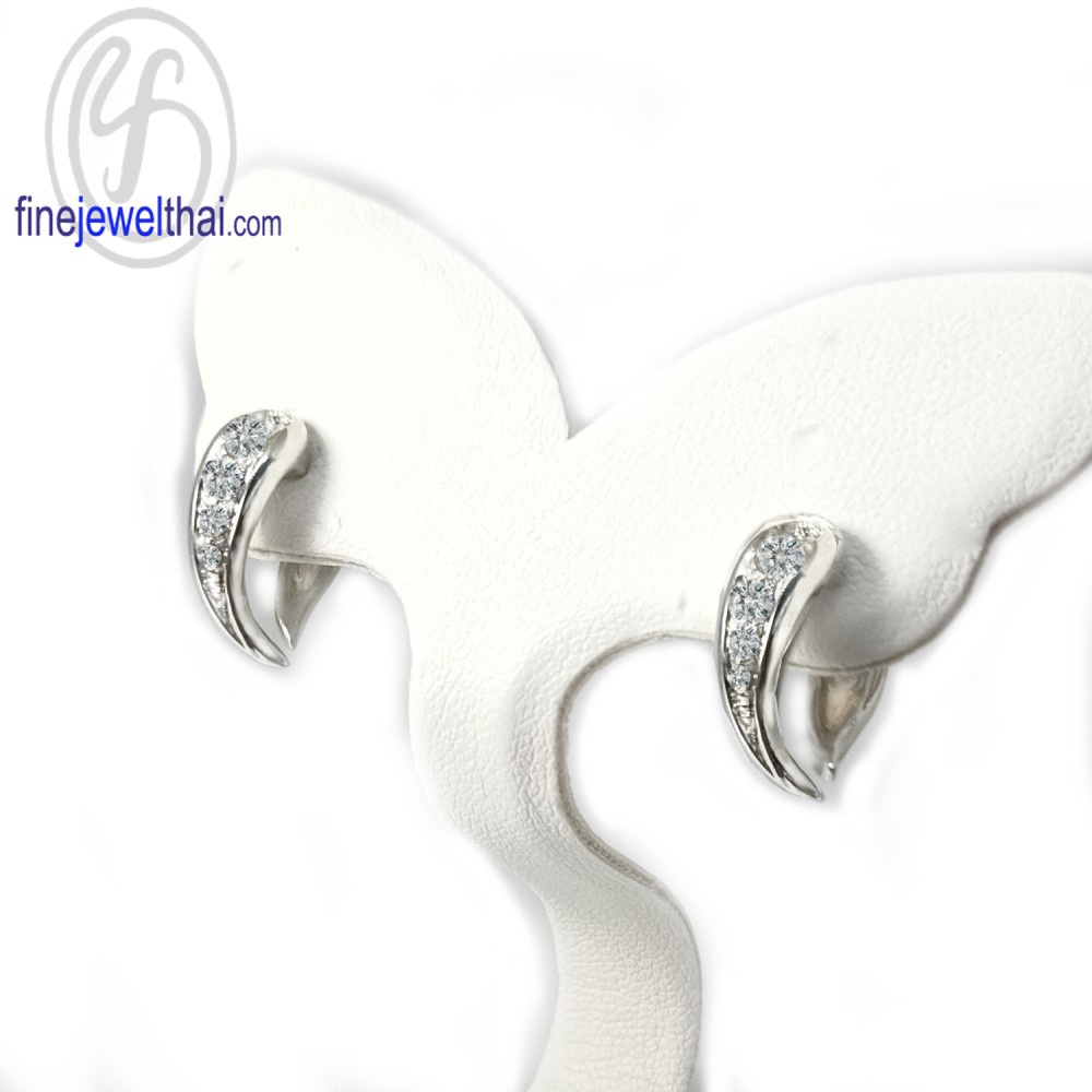 finejewelthai-ต่างหูเพชร-ต่างหูเงิน-เพชรสังเคราะห์-เงินแท้925-e1062cz