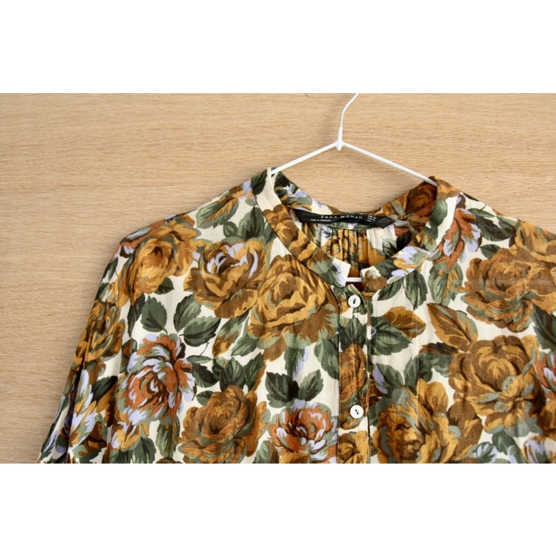 zara-x-cotton-shirt-ลายดอกสวยมากกค่ะตัวนี้ผ้าดีสวย-tag-ครบ-อก-46-ยาว-28-size-xl-ตำหนิ-code-512