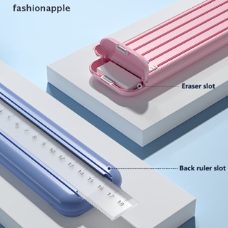 [fashionapple] ใหม่ พร้อมส่ง ชุดกล่องดินสอ ไม้บรรทัด ยางลบ น่ารัก 4 ชิ้น
