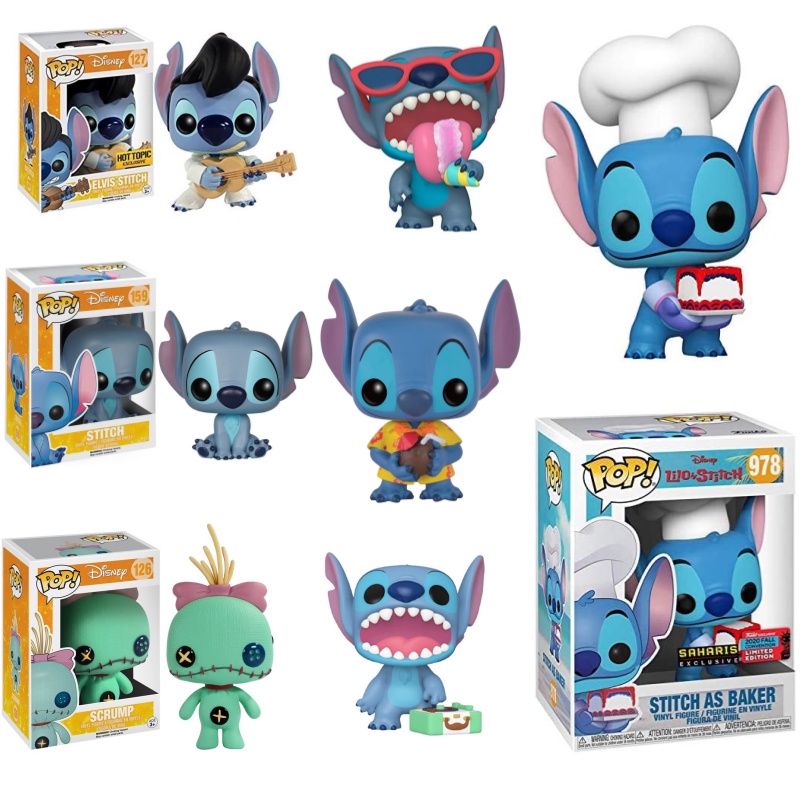 โมเดลฟิกเกอร์-funko-pop-disney-lilo-amp-stitch-stitch-scrump-lilo-ของเล่นสําหรับเด็ก