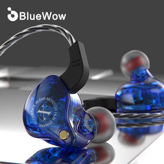 Bluewow X235 หูฟังอินเอียร์ แบบมีสาย 3.5 มม. พร้อมไมโครโฟน ตัดเสียงรบกวน สําหรับโทรศัพท์มือถือ
