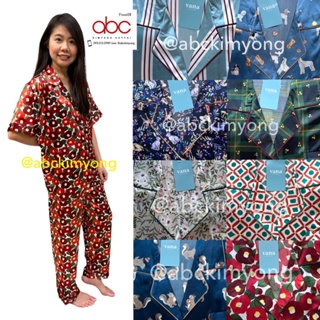 ชุดนอน ซาตินหญิง แขนสั้น+ขายาว Free size/XXL แบรนด์ Vana Sleepwear