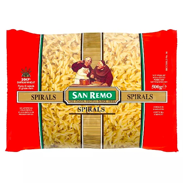 เส้นพาสต้า-สปาเก็ตตี้-แบบเกรียว-san-remo-500g-san-remo-pasta-spiral-500g