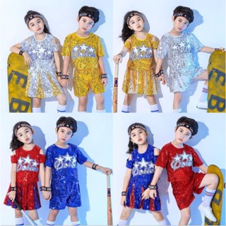 พร้อมส่ง!!!ชุดเต้น/ชุดฮิปฮอป/ชุดการแสดงเด็ก