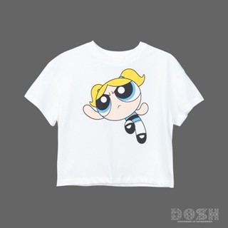 DOSH GIRLS CROPPED T-SHIRTS POWERPUFF GIRLS เสื้อยืดทรงครอป เด็กผู้หญิง 9DPGGT1001-OW