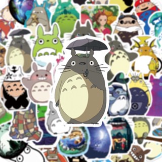 ✨พร้อมส่ง✨New JAPAN ANIME โทโทโร่เพื่อนรัก TOTORO STICKER สติกเกอร์กันน้ำรูปแบบที่แตกต่างกัน 50ชิ้น