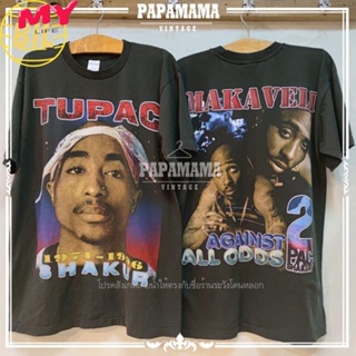 LIFE BIL NBA [ 2PAC ] TUPAC SHAKUR 1971-1996 tag BAYCLUB เสื้อวง เสื้อทัวร์ เสื้อฮิปฮอป ทูพัค papamama vintage shirt