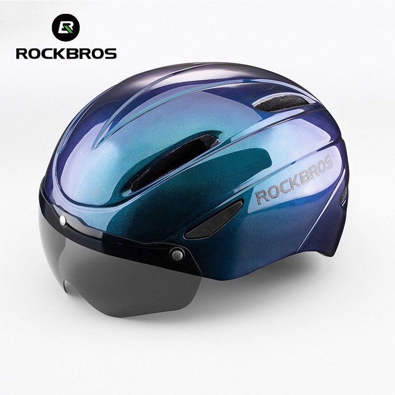 รูปภาพของrockbros หมวกกันน็อคขี่จักรยานพร้อมแว่นตากันแดด 57-62 ซม.ลองเช็คราคา
