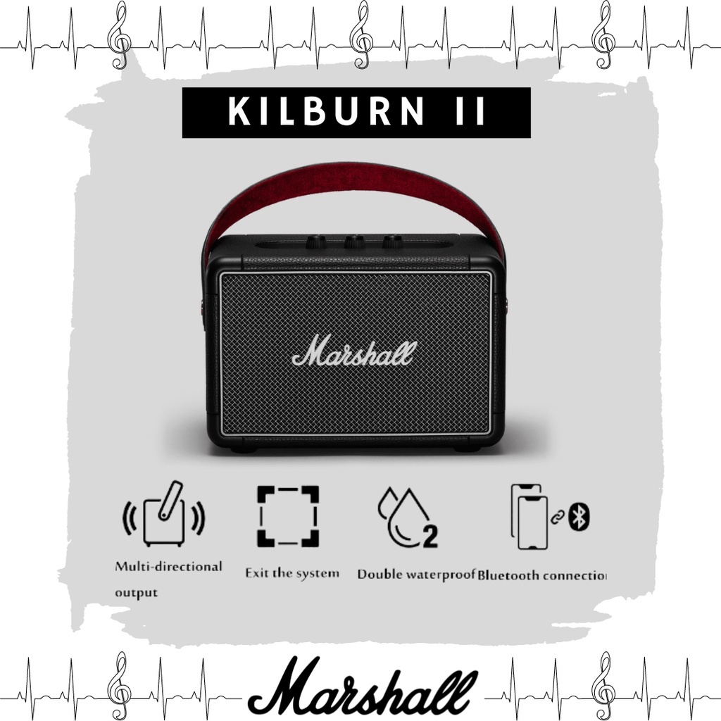 ภาพหน้าปกสินค้าพร้อมสต็อก Marshall Kilburn II Black ลำโพงบลูทูธ มาร์แชล Kilburn II ลำโพง รุ่นที่2 ลำโพงบลูทูธเบสหนัก พก ลำโพงคอมพิวเตอ จากร้าน click2buy66 บน Shopee