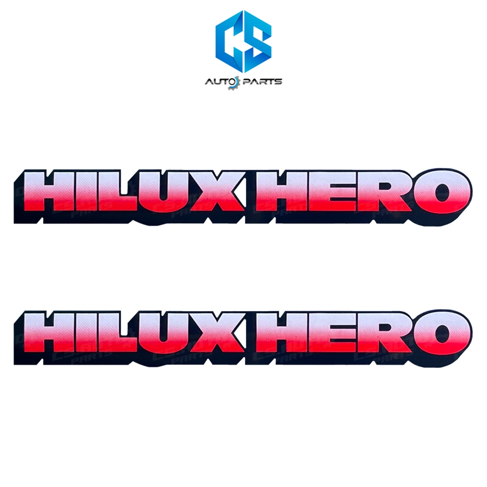 สติ๊กเกอร์-hilux-hero-แดง-toyota-hero