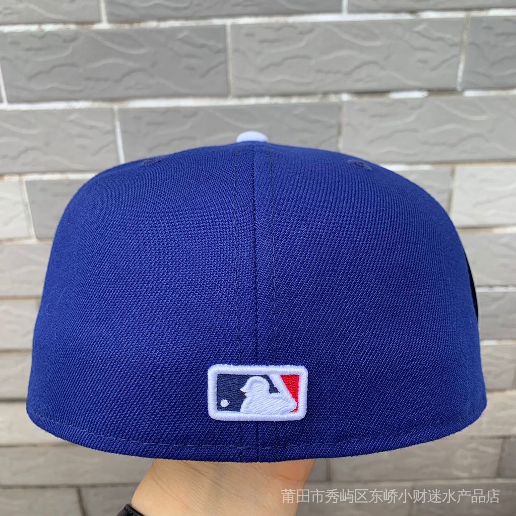 หมวกเบสบอล-ny-la-ปิดเต็มรูปแบบ-สีฟ้า-สไตล์เกาหลี-สําหรับผู้ชาย-และผู้หญิง-sevi-du6h