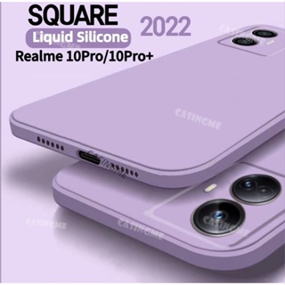เคสโทรศัพท์ซิลิโคน TPU แบบนิ่ม ทรงสี่เหลี่ยม กันกระแทก สําหรับ Realme 10Pro 10 Pro+ Realme 10Pro+ Realme10Pro+ 10Pro 10 Pro 10Pro+ Plus 4G 5G 2022