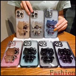 ❤️จัดส่งทันที❤️Kitty mirror Swivel bracket เคสไอโฟน11 แหวนแก้วเลนส์ เคสซิลิโคน ไอโฟน 14 Pro case for iPhone13 เคสi12promax เคสไอโฟน13 เคสi11 13Pro เคสiPhone12 caseiPhone 11 เคสไอโฟน14promax เคสไอโฟน13promax