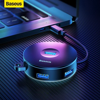 Baseus ฮับ USB 3.0 C อุปกรณ์เสริมคอมพิวเตอร์ สําหรับ MacBook Pro Surface Micro USB Splitter HUB 4 พอร์ต USB