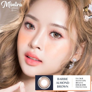 ✨คอนแทคเลนส์⚡รุ่น⚡Barbie Gray/ Almond brown/olive brown⚡⚡ 3 สี 3 สไตล์(Montra lens)📌👀👀