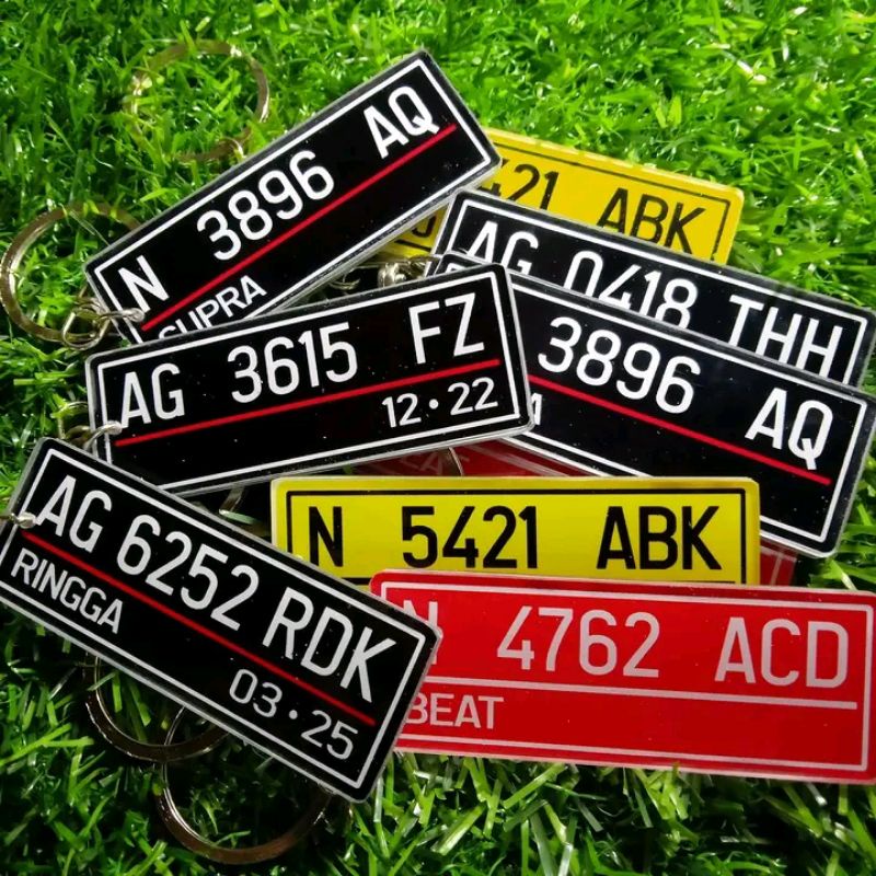 minimal-gantungan-custom-number-plate-keychain-write-name-ganci