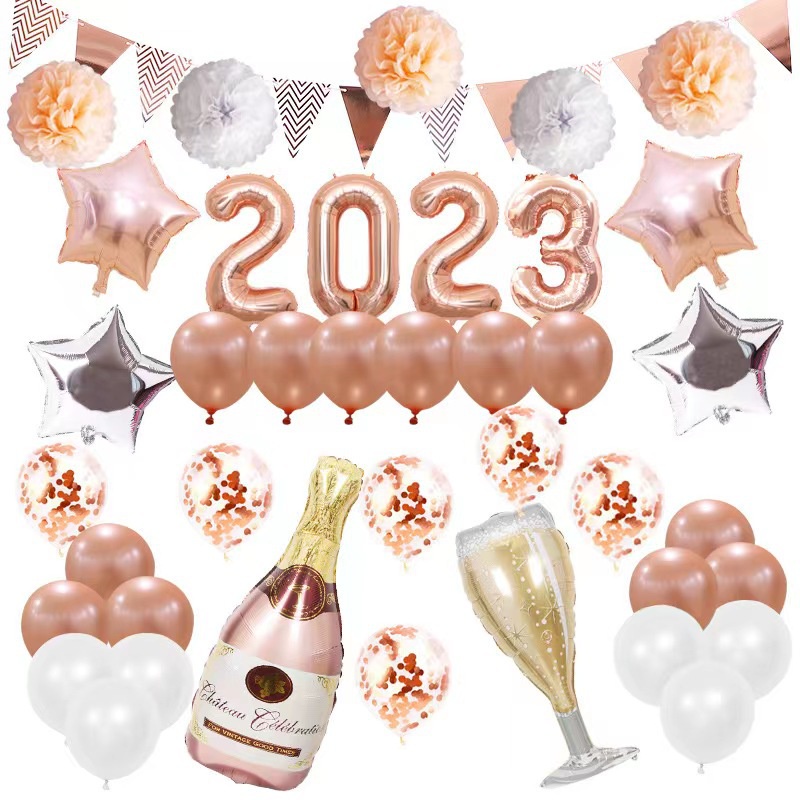 ร้านไทย-ชุดลูกโป่งปีใหม่-ลูกโป่งฟอยล์ตกแต่ง-มาพร้อมสูบ1กระบอก-balloons-happy-new-year-sny-shy