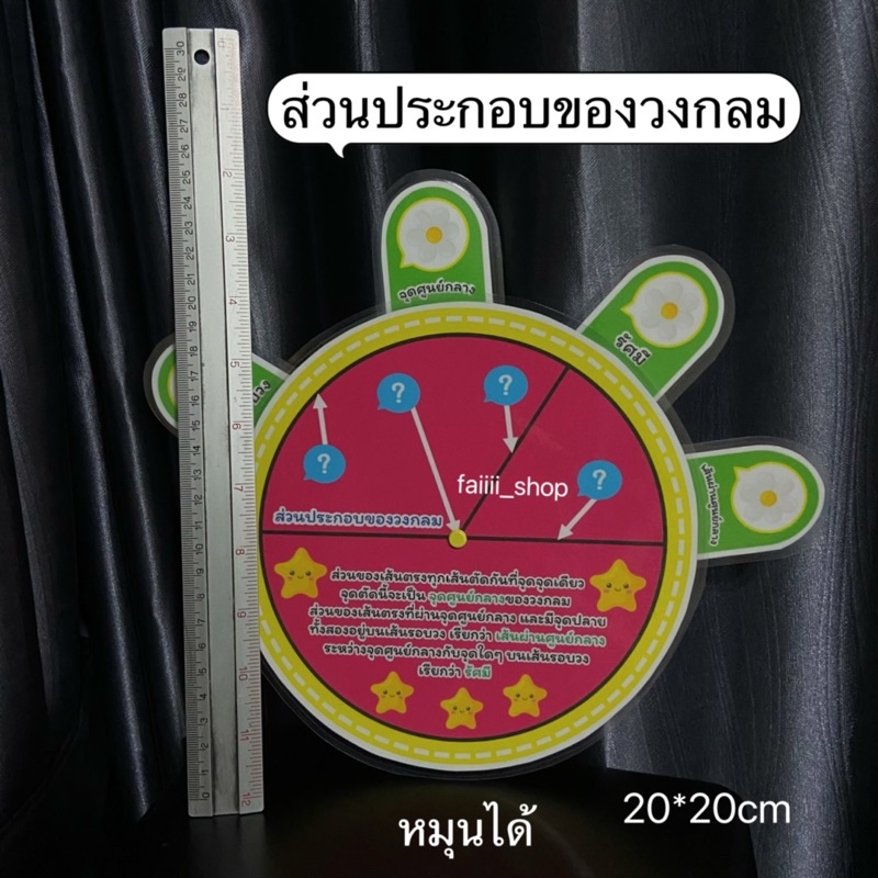 ส่วนประกอบของวงกลม-หมุนได้