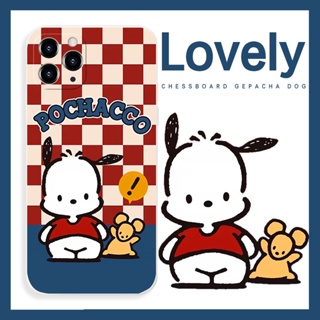 Checkerboard dog เคสไอโฟน iPhone 11 8 Plus case X Xr Xs Max Se 2020 cover เคส iPhone 13 12 pro max 7 Plus 14 pro max