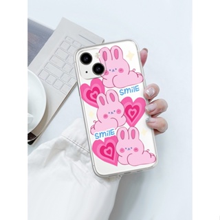 Cartoon rabbit เคสไอโฟน iPhone 8 Plus case X Xr Xs Max Se 2020 cover เคส iPhone 13 12 pro max 7 Plus 11 14 pro max