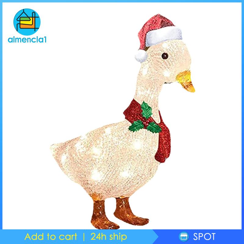 almencla1-รูปปั้นเป็ดน่ารัก-พร้อมผ้าพันคอ-สําหรับคริสต์มาส-ฮาโลวีน