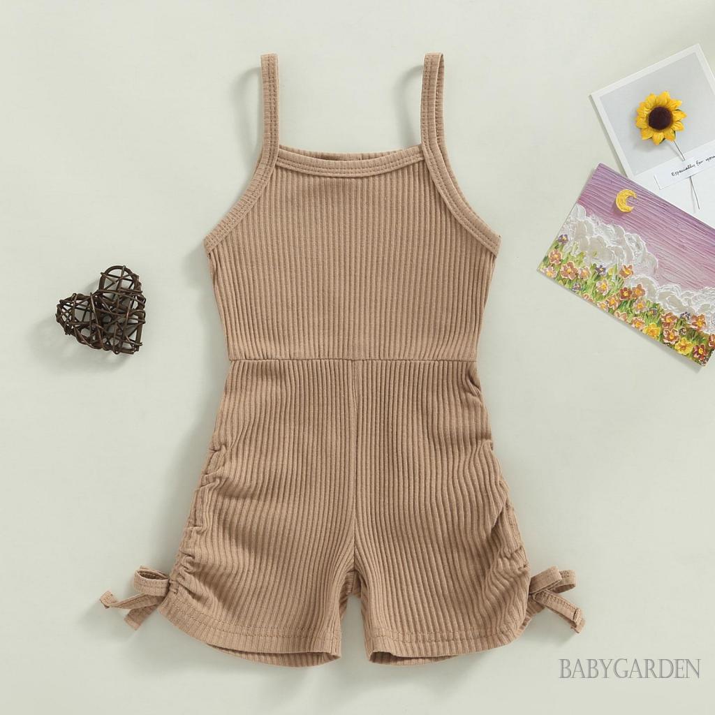 babygarden-9-เดือน-5-yeas-ชุดจั๊มสูท-แขนกุด-สายสปาเก็ตตี้-สีพื้น-สําหรับเด็กผู้หญิง