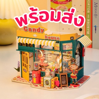 [พร้อมส่ง] 🍭 ENG.ver 🍭 บ้านตุ๊กตา DIY Rolife Rainbow Candy House โมเดลบ้านจิ๋วประกอบเอง ร้านลูกกวาด เปิดไฟได้