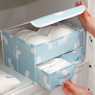 Underwear Storage Box Bedroom Cabinet Underwear Drawer Organizer Foldable Wardrobe Sock Bra Divider Storage Box Closet O