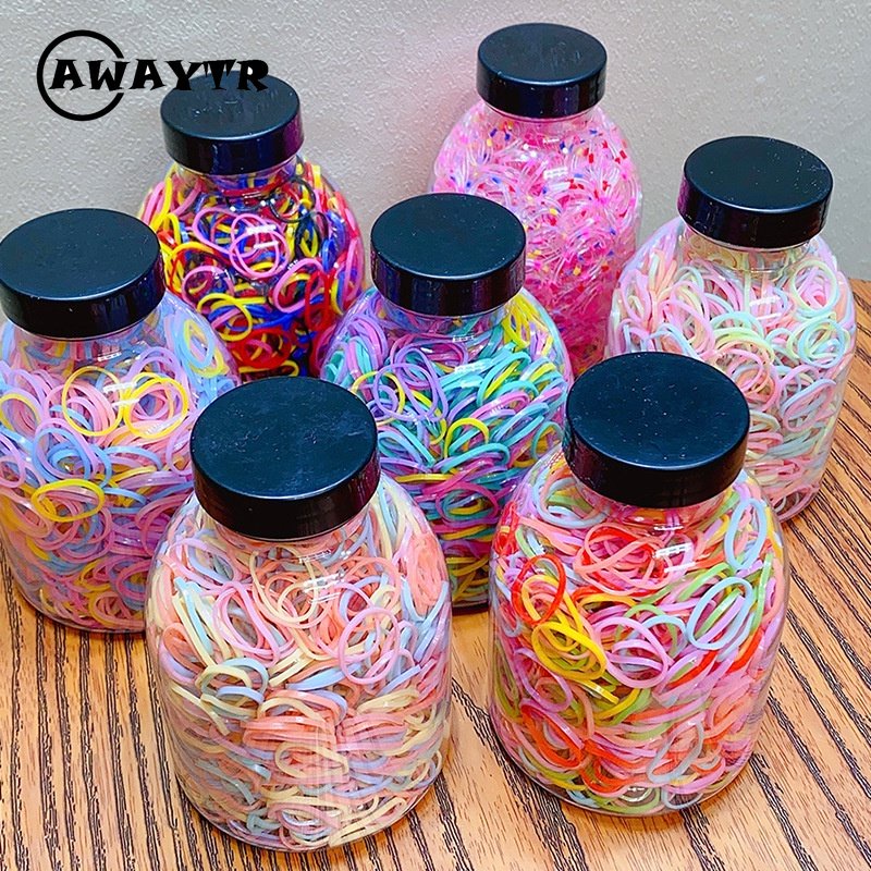 awaytr-ใหม่-ยางรัดผม-แบบใช้แล้วทิ้ง-ขนาดเล็ก-ยืดหยุ่นสูง-ทนทาน-เครื่องประดับ-สําหรับผู้หญิง