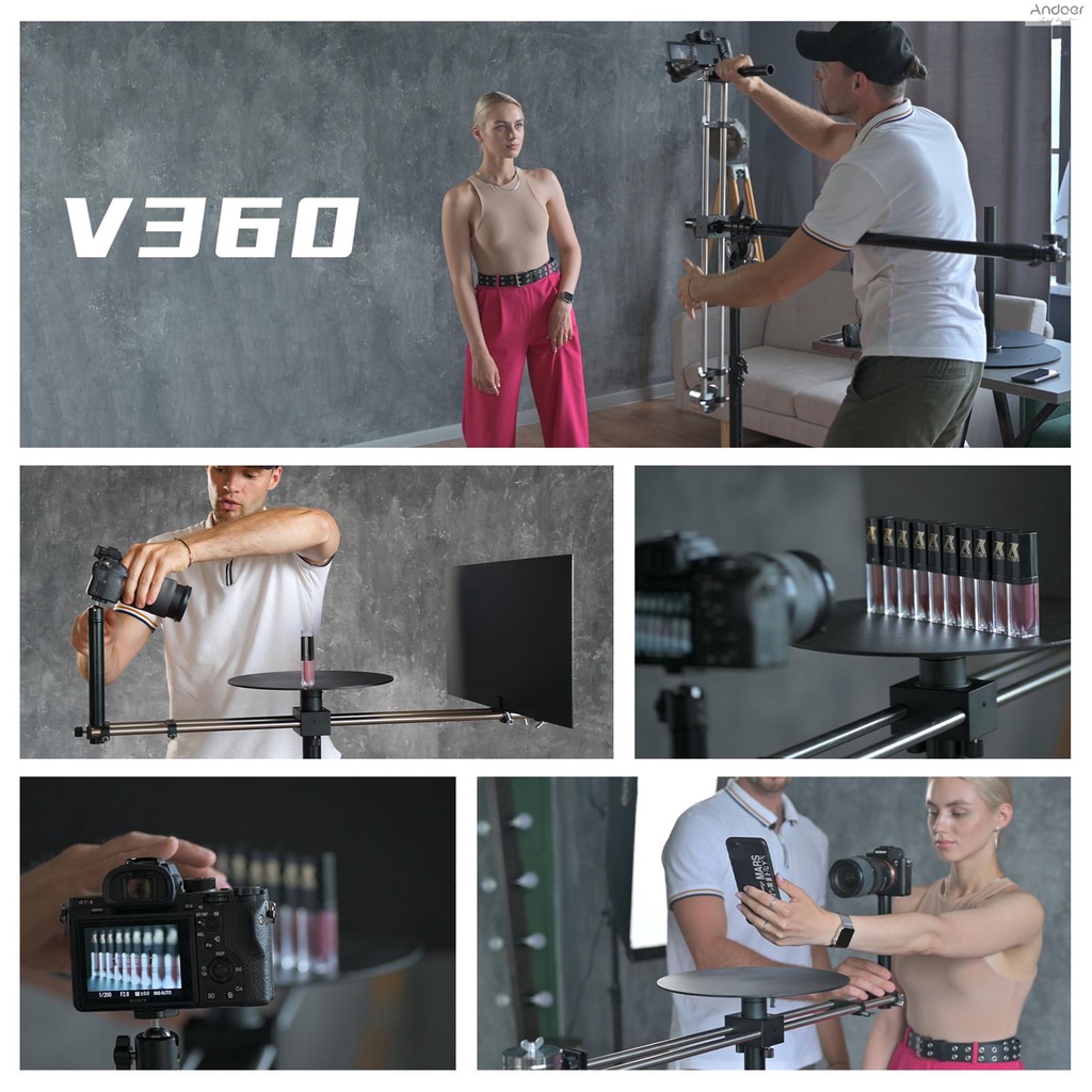 df-digitalfoto-v30-360-แพลตฟอร์มหมุนได้-วัสดุโลหะ-สําหรับถ่ายภาพ-และช่างวิดีโอ