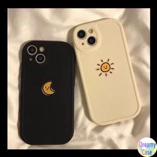 เคสโทรศัพท์มือถือ แบบนิ่ม ลายดวงจันทร์ และดวงอาทิตย์ สําหรับ Samsung Galaxy A04 A03S A22 A23 A24 A14 A13 A20S A53 A54 A70 A71 A72 A73 A30S A31 A32 A33 A34 A50S A51 A52S