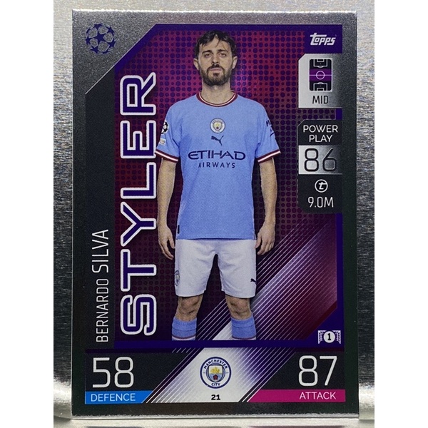 bernardo-silva-การ์ดนักฟุตบอล-การ์ดสะสม-22-23-manchester-city-fc-แมนเชสเตอร์ซิตี้-การ์ดนักเตะ-แมนซิตี้