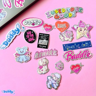 DADDY | Baddie Sticker Set 01 สติ๊กเกอร์ Hologram สุดน่ารัก ติดแน่น ทนทาน ไม่ทิ้งคราบกาว