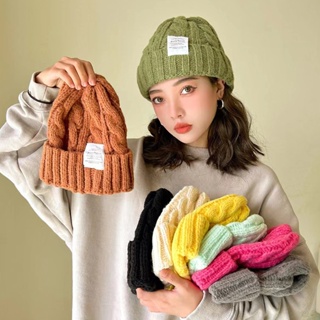 【AG】Hedging Cap Bouncy Thickened All Match Fine Workmanship Keep Warm Plush Knitted