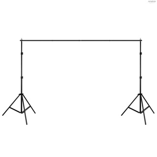 2 * 3 เมตร / 6.6 * 10 ฟุตสตูดิโอฉากหลังขาตั้งอลูมิเนียมอัลลอยด์ปรับได้ระบบรองรับพื้นหลังการถ่ายภาพพร้อมกระเป๋าถือ