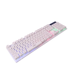 [โค้ดShopee:20XTRA215 ลด20%]คีย์บอร์ดเกมมิ่ง รุ่น AKIBA⌨️ RGB (Semi-Mechanical) Gaming Keyboard 100% คีย์บอร์ดภาษาไทย จากเทนงุ