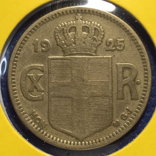 No.60911 ปี1925 ICELAND ไอซ์แลนด์ 2 KRONUR เหรียญสะสม เหรียญต่างประเทศ เหรียญเก่า หายาก ราคาถูก