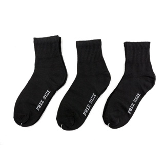 ถุงเท้าทำงานสีดำแบบหนา ยาวเหนือตาตุ่ม ฟรีไซส์ DSA-01 ยกโหล 12 คู่