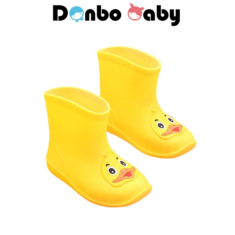 รองเท้ากันฝนเด็ก-เด็กผู้ชายเป็ดการ์ตูน-รองเท้าบูทเด็ก-danbobaby