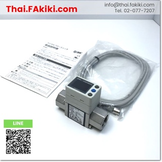 พร้อมส่ง,(C)Used, PF3W720-F04-F-M Digital Flow Switch flow rate 2-16L/min ,SMC (66-005-222)