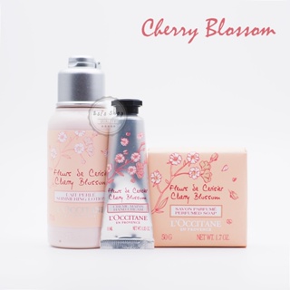 LOccitane Cherry Blossom Shower Gel , Soap &amp; Hand Cream  กลิ่นหอมมากค่ะ