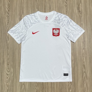 เสื้อบอลทีมชาติ เสื้อผู้ใหญ่ ทีม Poland 2023 เนื้อผ้าโพลีเอสเตอร์แท้ เกรดแฟนบอล AAA