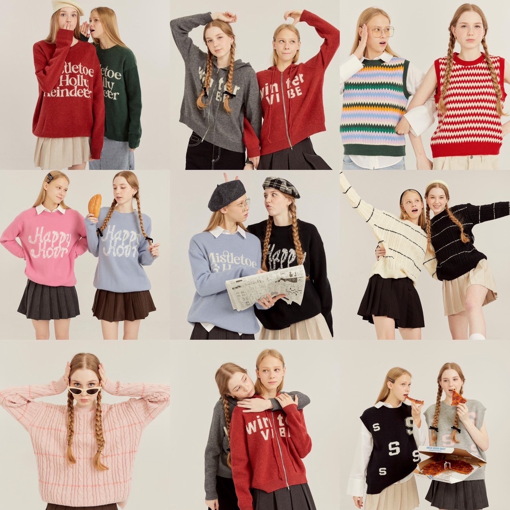 ภาพสินค้าStylist_Shop  Knitwear by Stylist แฟชั่นหน้าหนาว แฟชั่นเที่ยวต่างประเทศ จากร้าน stylist_shop บน Shopee ภาพที่ 1