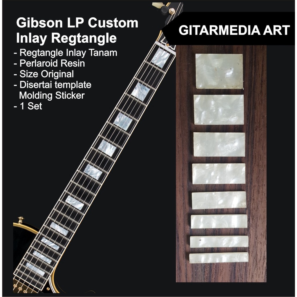 Gibson lespaul ที่กําหนดเอง - gibson กีตาร์ fretboard shell inlay ...