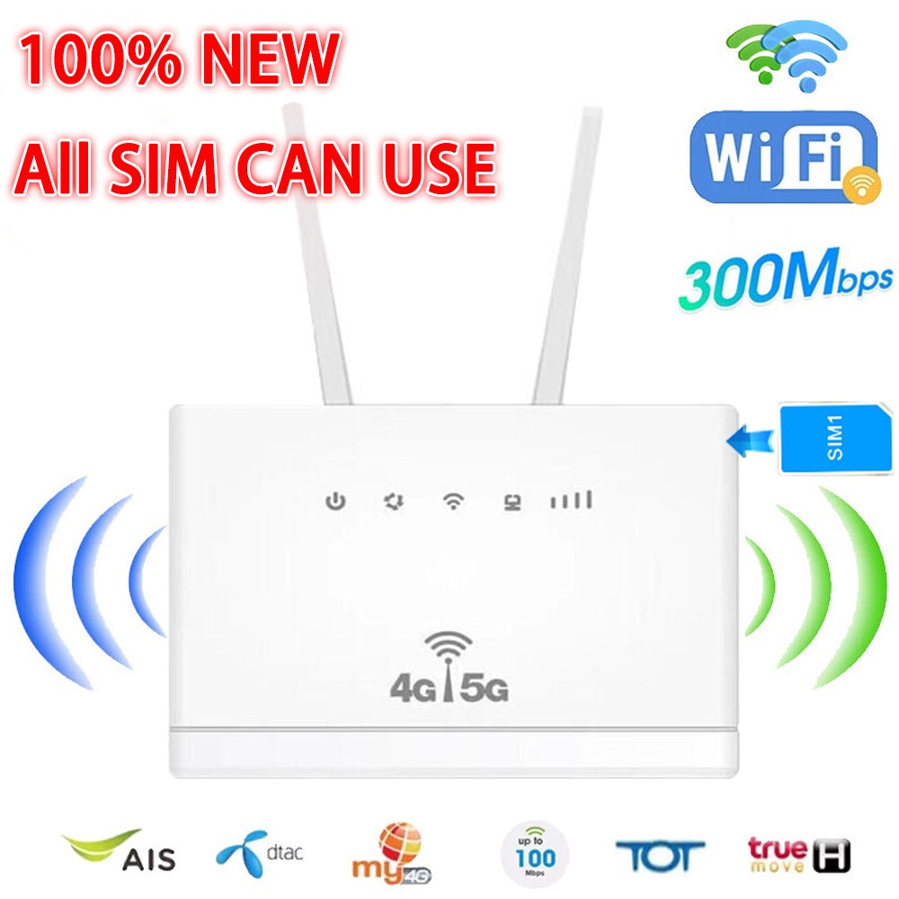 เราเตอร์ใส่ซิม-4g-5g-เราเตอร์-เร้าเตอร์ใสซิม-4g-router-ราวเตอร์wifi-กล่องวายฟาย-ใส่ซิมปล่อย-wi-fi-300mbps-เสียบใช้เลย