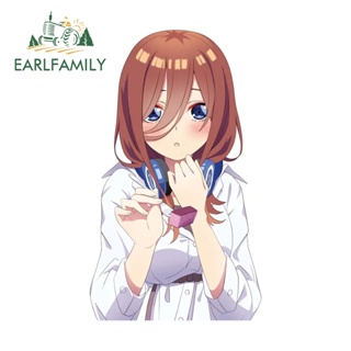 Earlfamily สติกเกอร์ไวนิล The Quintessential Quintuplets 13 ซม. x 7.7 ซม. กันรอยขีดข่วน อุปกรณ์เสริม สําหรับตกแต่งรถยนต์