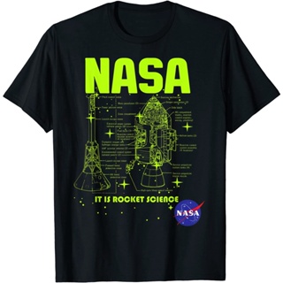 เสื้อยืดผู้หญิง เสื้อคู่รัก 2021 NASA Module Schematics T-Shirt เสื้อยืดลำลองผู้หญิง เสื้อสาวอวบ Tee_37